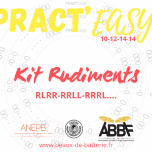 Kit Pract’easy (™) - Rudiments, 4 cercles (10-12-14-14)